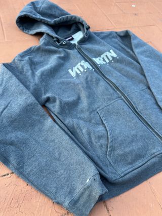 Sudadera Burton con cremallera gris