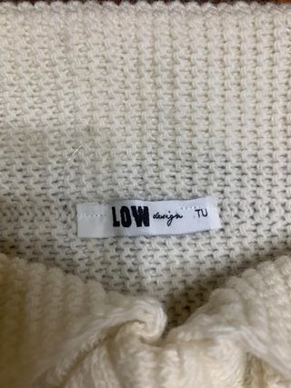 Gonna-Top in maglia color panna donna Low Design