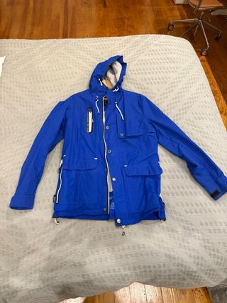 Cazadora Cortavientos Norway Azul