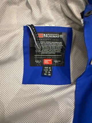 Cazadora Cortavientos Norway Azul