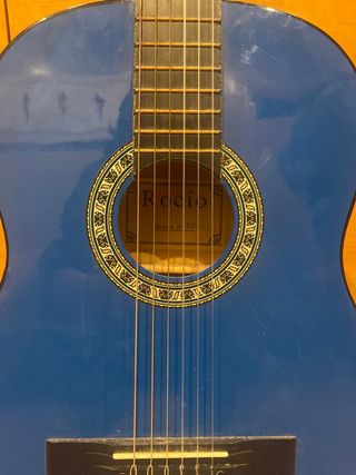 Guitarra Española Azul