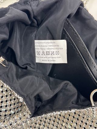 Borsetta gioiello strass argento