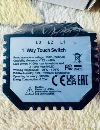 NUEVO! Interruptor táctil de pared nuevo a estrena