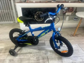 Bicicleta infantil azul poco uso