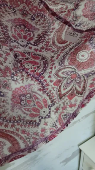 Blusa Estampada Rosa y Roja