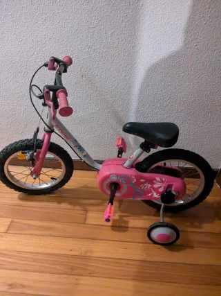 Bicicleta infantil rosa Btwin