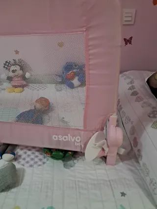 Barandilla de Cama Infantil Rosa