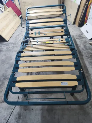 Cama geriátrica articulada con motor