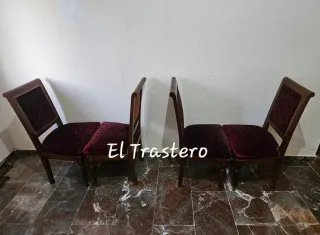 CONJUNTO CUATRO SILLAS