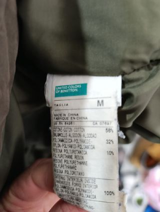 PARKA BENETTON VERDE/MARRONE UOMO M