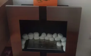 Chimenea bioetanol+garrafa aceite bioetanol