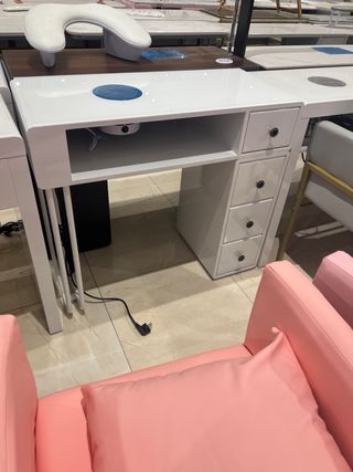 Mesas de manicura blancas