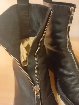 Botines Zara cremallera delantera