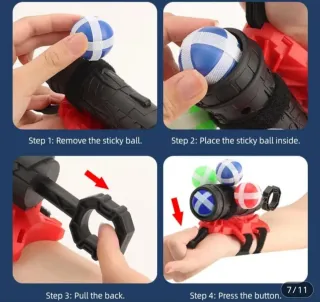 Lanzador de bolas pegajosas para niños