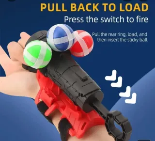 Lanzador de bolas pegajosas para niños
