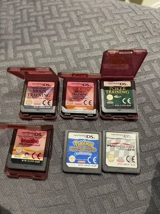 Lote 6 Juegos Nintendo DS: Brain Training, Pokémon