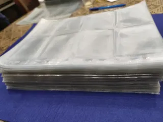 Fogli trasparenti per schede telefoniche