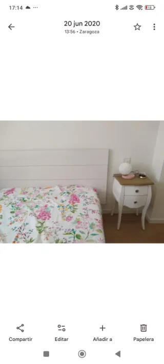 Cabecero de madera pino Decawood blanco