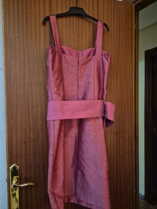 Traje Vestido Rosa Carla Ruiz