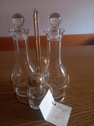 Set Olio Aceto Sale Pepe Formaggio Athena dorato