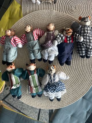 Figuras de animales de peluche