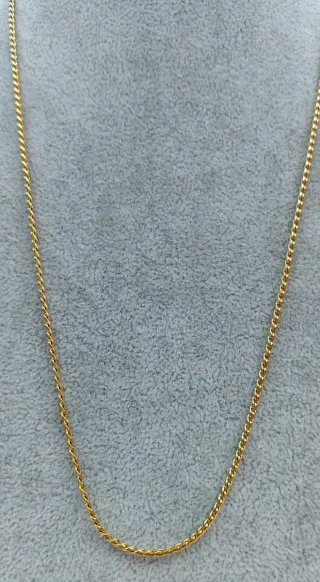 Cadena de oro estilo soga