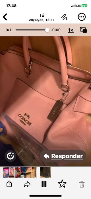 Bolso Coach Rosa