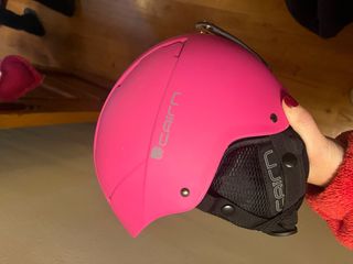 Casco de esquí rosa talla XS