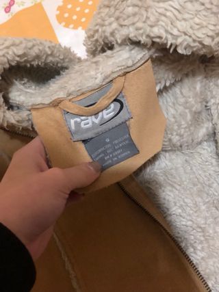 Saco de ante con forro de borreguito