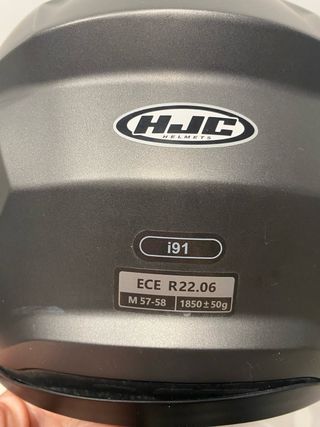 Casco Modular HJC i91 Gris Mate Talla M