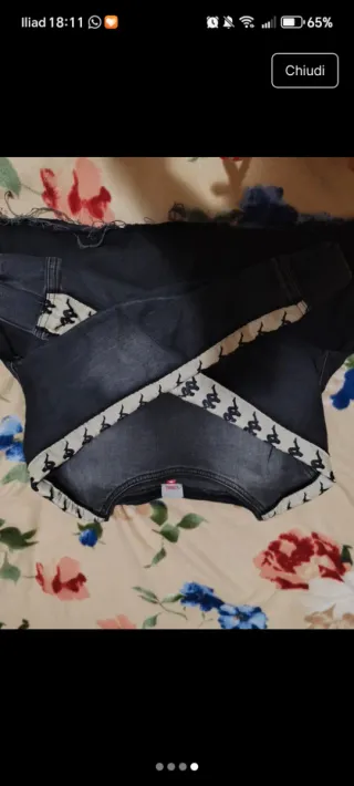 Maglia Kappa nera e bianca