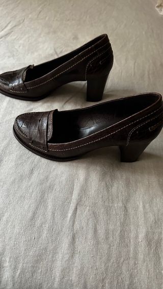 Mocasines tacón Pedro Miralles Marrones