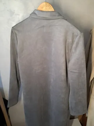 Abrigo largo gris Zara