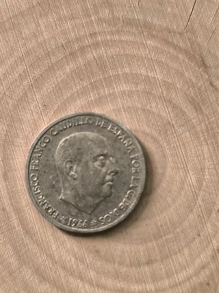 Moneda 50 céntimos Franco 1966 España