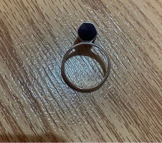 Anillo Plata 925 Zafiro Genuino