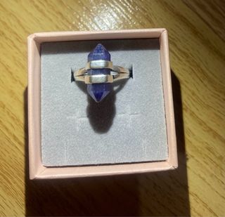 Anillo Plata 925 Zafiro Genuino