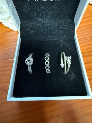 7 Anillos Pandora Tallas 54-58