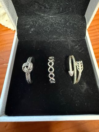 7 Anillos Pandora Tallas 54-58