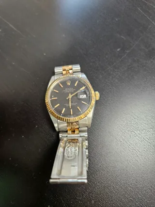 Rolex Datejust Negro/Oro Funcionando