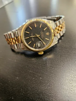 Rolex Datejust Negro/Oro Funcionando