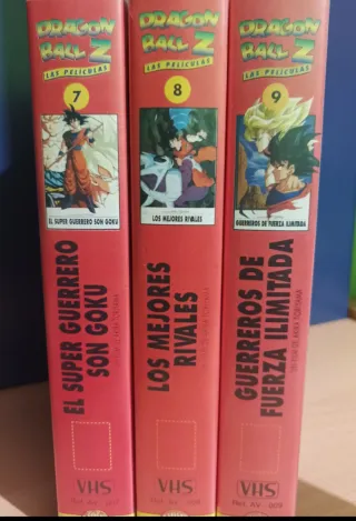 Pack VHS Dragon Ball Z Películas 7, 8 y 9