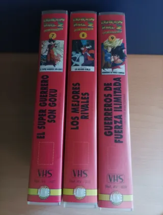 Pack VHS Dragon Ball Z Películas 7, 8 y 9