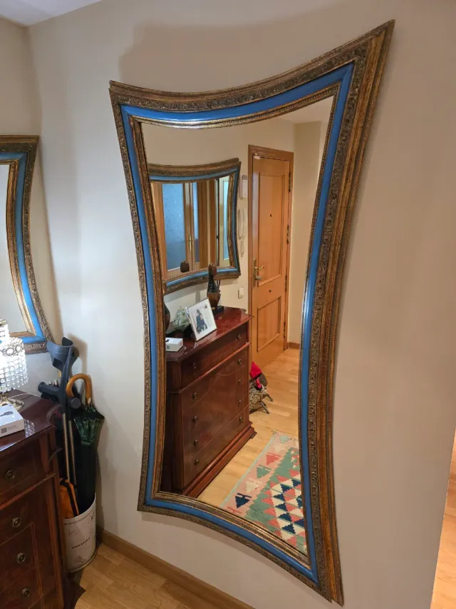 Espejo Vintage Madera y Cristal de calidad (2 unds