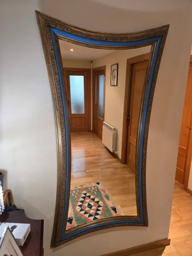 Espejo Vintage Madera y Cristal de calidad (2 unds