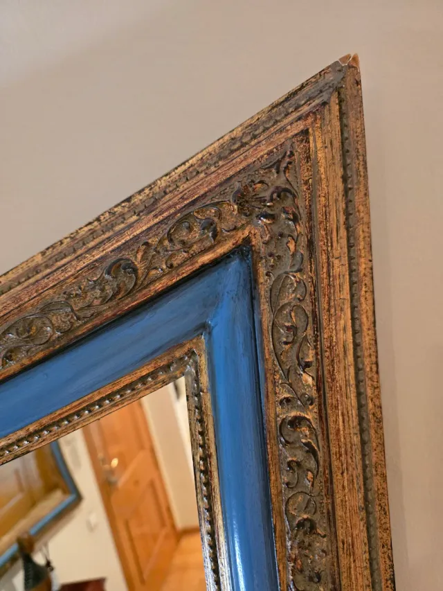 Espejo Vintage Madera y Cristal de calidad (2 unds