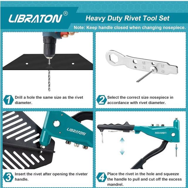 Remachadora Manual Libraton + Accesorios - miniatura 2