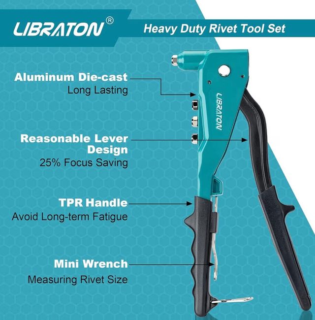 Remachadora Manual Libraton + Accesorios - miniatura 3