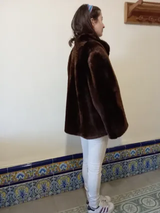 Abrigo de mouton auténtico