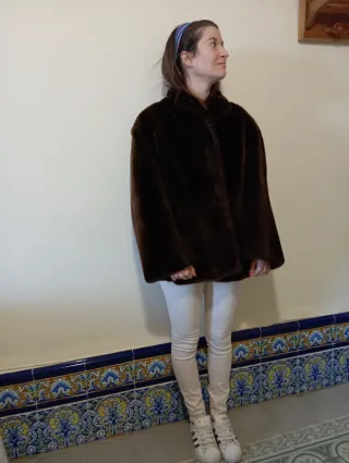 Abrigo de mouton auténtico