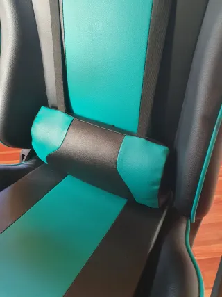 Silla Gaming Rainbow Negra y Turquesa